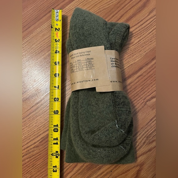 Angora Rabbit Socks - Green - Picture 5 of 5